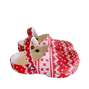 CROCS Classic Holiday Sweater Unisex Clog Size 7 or 5 SKU#241188
